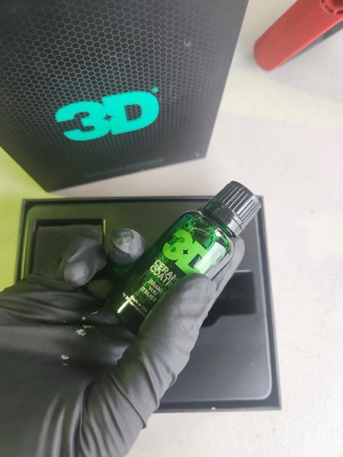 Bowden's ceramic coating bottle used by Deluxe Detailing