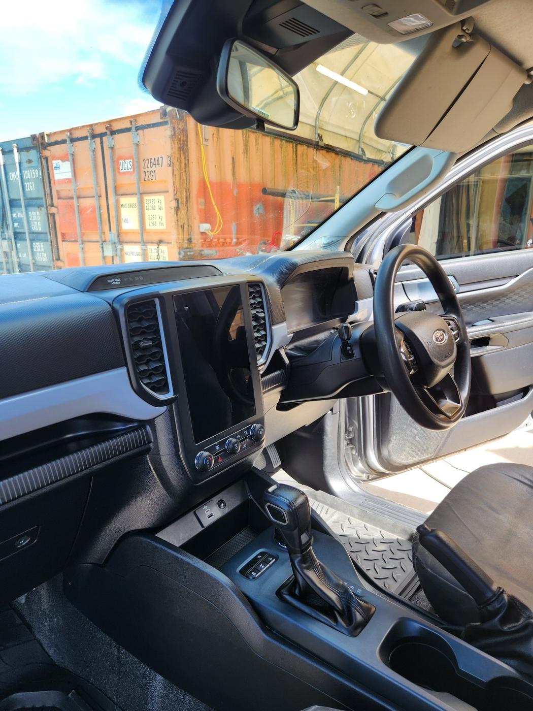 Ford Ranger work ute interior after fleet detail by Deluxe Detailing, mobile car detailing North Canterbury
